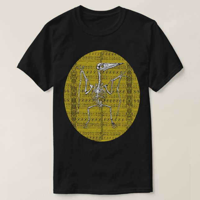 Pterodactyl fossil in Hawaiian Pattern T-Shirt (Design Front)