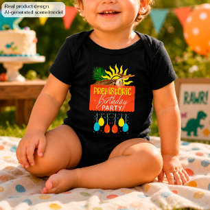 Pterodactyl Prehistoric Birthday Party Baby Bodysuit