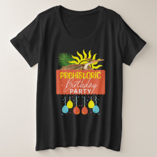 Pterodactyl Prehistoric Birthday Party Plus Size T-Shirt