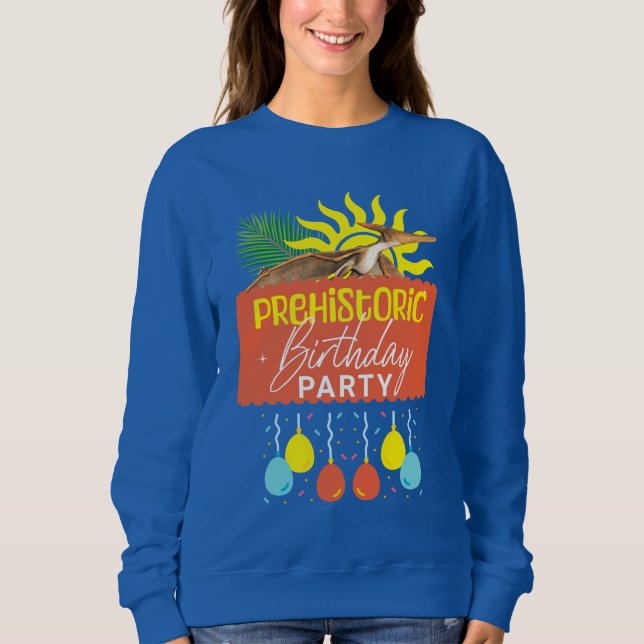 Pterodactyl Prehistoric Birthday Party Sweatshirt (Front)