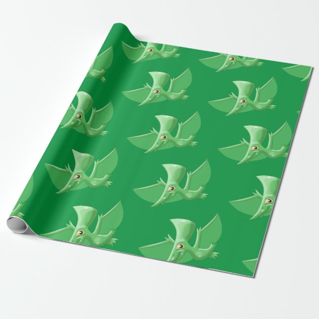 Pterosaur Wrapping Paper (Unrolled)