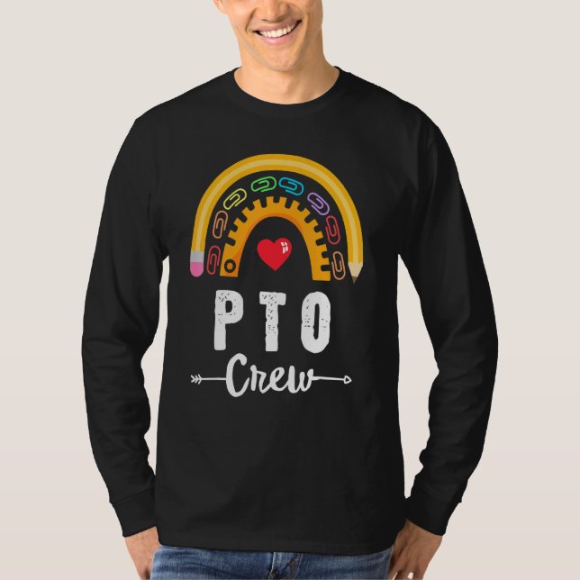 Pto Crew Parent School Volunteer Board Mum Parent  T-Shirt (Front)