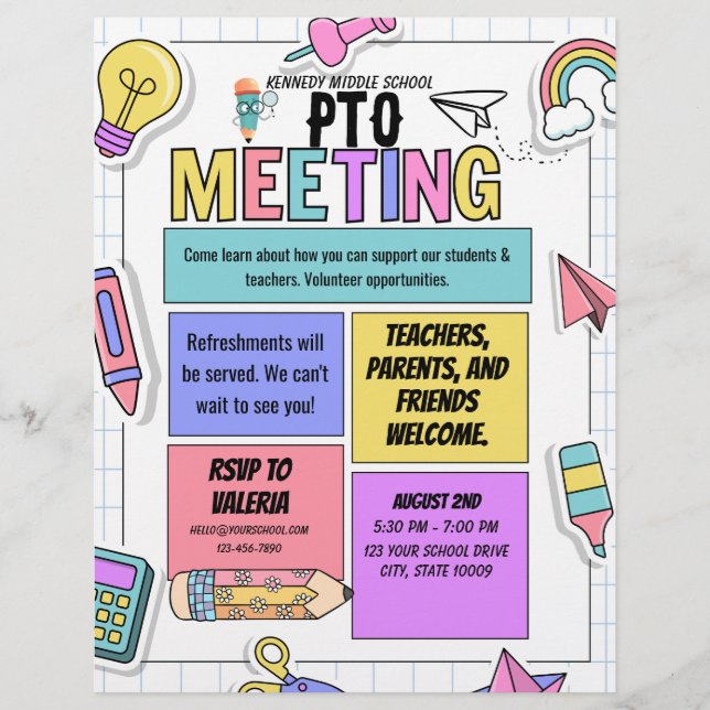  PTO Meeting Flyer (Front)