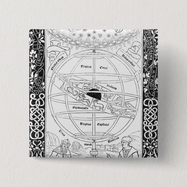 Ptolemy's System 15 Cm Square Badge (Front)