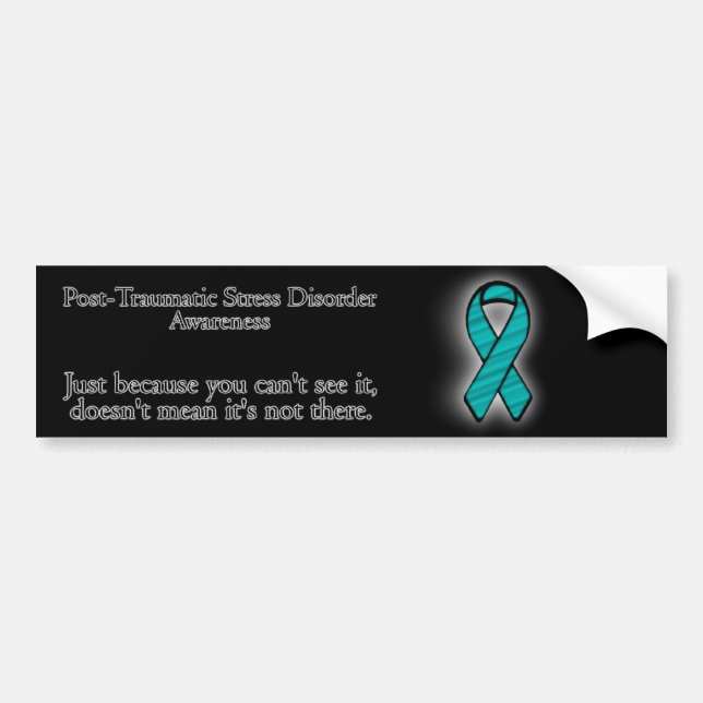 PTSD Awareness Bumper Sticker (Front)