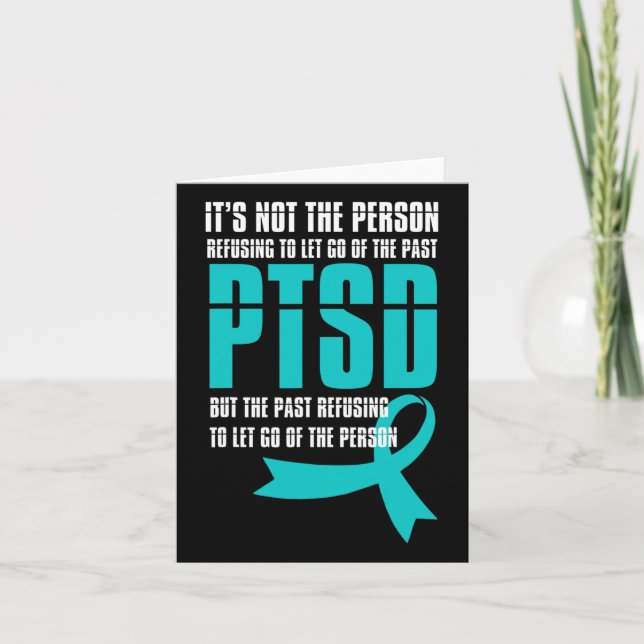 Ptsd Awareness Month Let Go Support Veterans Menta Card (Front)