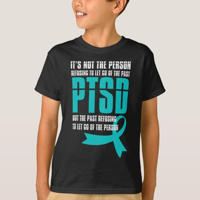 PTSD Awareness Month Let Go Support Veterans Menta T-Shirt (Front)
