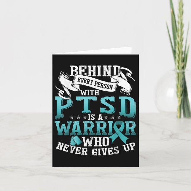 Ptsd Awareness Month _ Posttraumatic Stress Disord Card (Front)