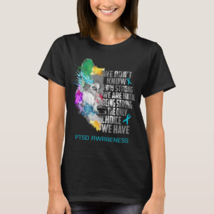 PTSD Awareness Ribbon Support Gifts T-Shirt