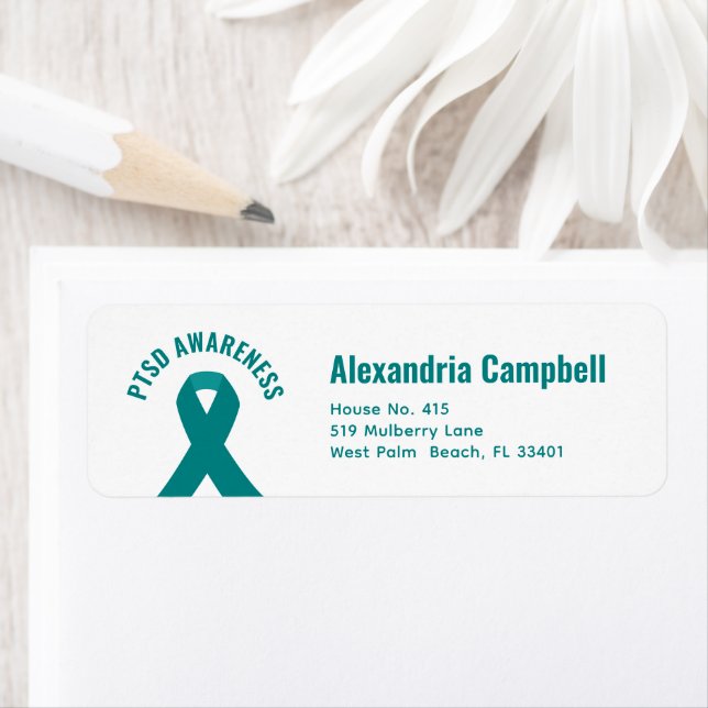 PTSD Awareness Teal Ribbon (Insitu)