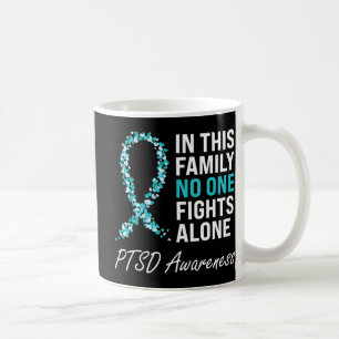 PTSD Awareness Teal Ribbon  Coffee Mug