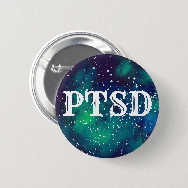 PTSD Customisable Galaxy Identity 6 Cm Round Badge (Front & Back)