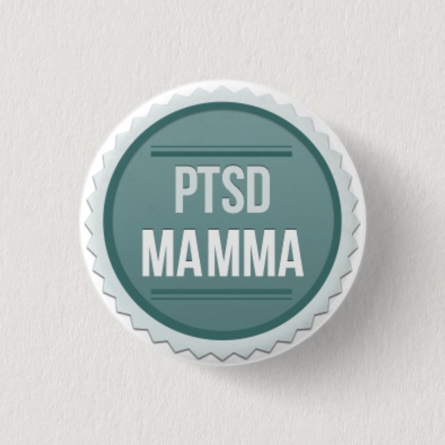 PTSD Mamma 3 Cm Round Badge (Front)