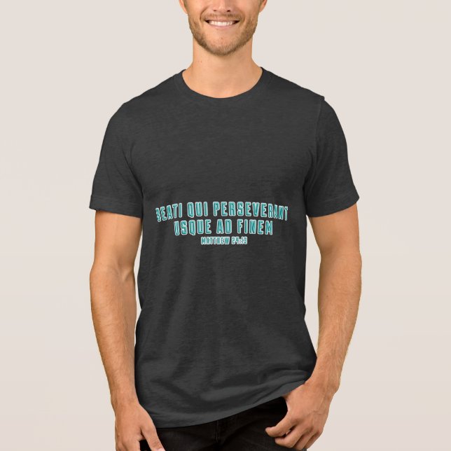 PTSD Matthew 23:14 Verse  Tri-Blend Shirt (Front)