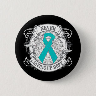PTSD Never Giving Up Hope 6 Cm Round Badge