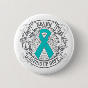 PTSD Never Giving Up Hope 6 Cm Round Badge
