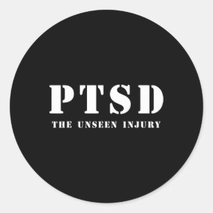Ptsd Post Traumatic Stress Disorder - 22 Ptsd Awar Classic Round Sticker