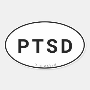 PTSD Sticker Oval