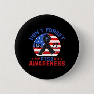 Ptsd Suicide Awareness American Veteran Soldier 22 6 Cm Round Badge
