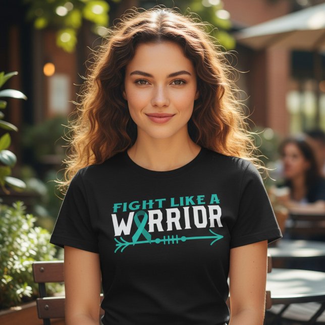 PTSD Warrior Teal Ribbon Awareness Tri-Blend Shirt (Creator Uploaded)