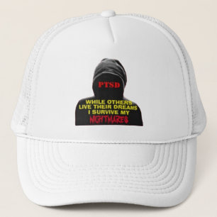 PTSD:WHILE OTHERS LIVE THEIR DREAMS TRUCKER HAT