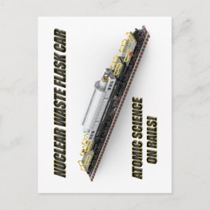 PTW Modern East Euro Nuclear Flask Car Postcard