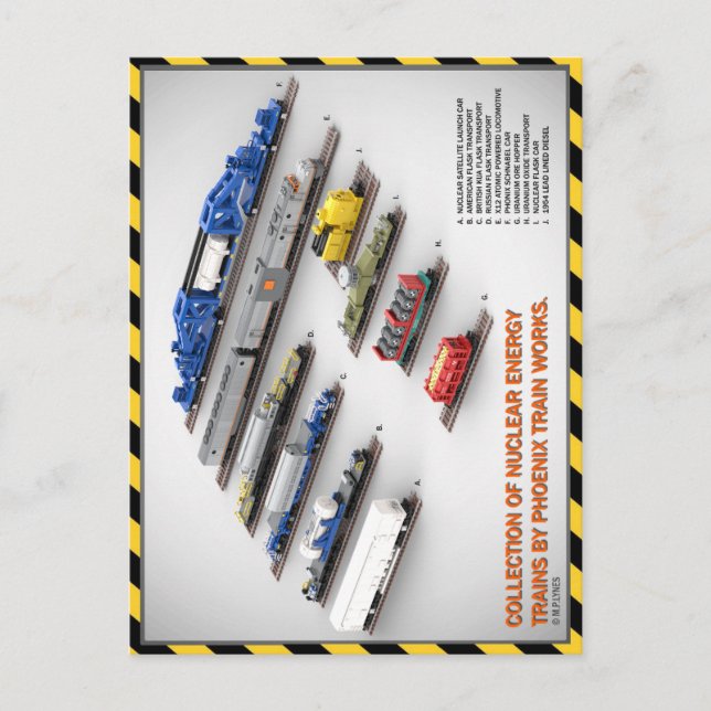 PTW Nuclear Energy Trains Postcard (Front)