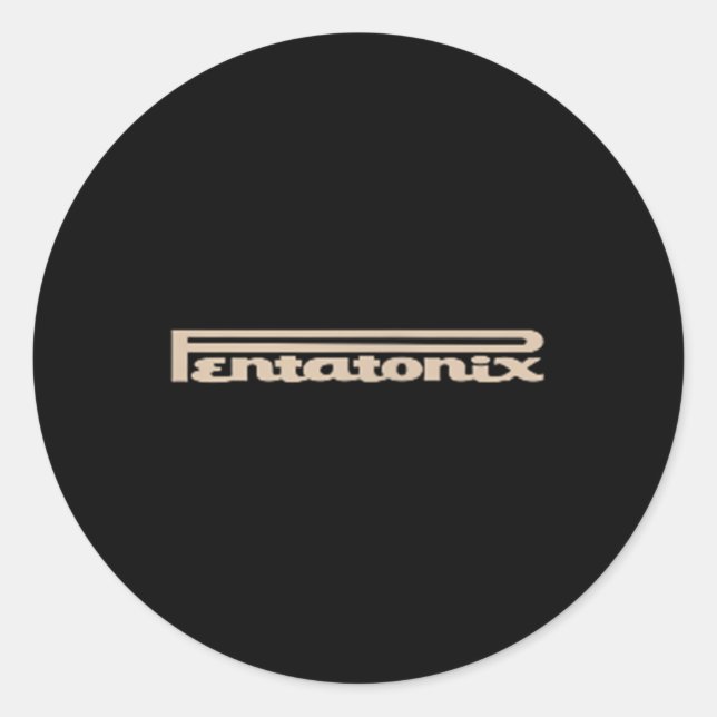 Ptx Logo Heart Black  Classic Round Sticker (Front)