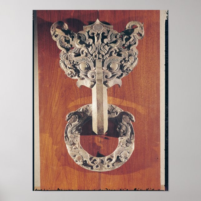 P'u shou' door knocker with a taotie design poster (Front)