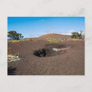 pu’u pua’i cinder cone along byron ledge trail postcard