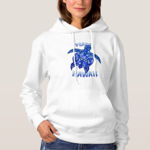 Puako Hawaii Vacation Tribal Turtle Hoodie