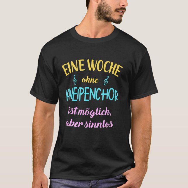 Pub Choir Sing & Drinking Together T-Shirt (Front)