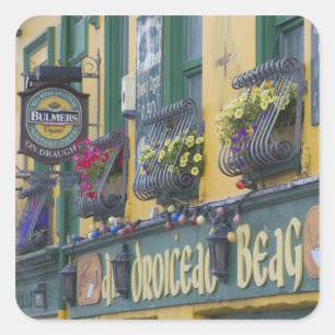 Pub, Dingle, Dingle Peninsula, County Kerry, Square Sticker