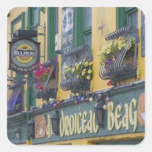 Pub, Dingle, Dingle Peninsula, County Kerry, Square Sticker