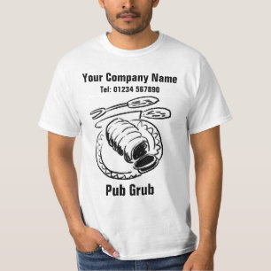 Pub Serving Food or Pub Grub Staff T-Shirt