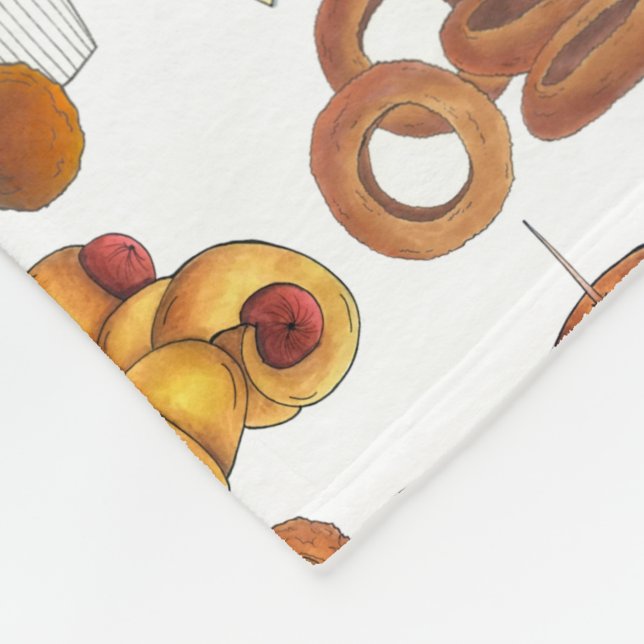 Pub Snacks Bar Food Restaurant Appetizers Foodie Fleece Blanket (Corner)