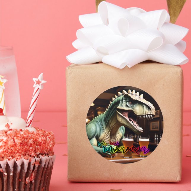 Pubasaurus Sticker by BAD Dino (Party)