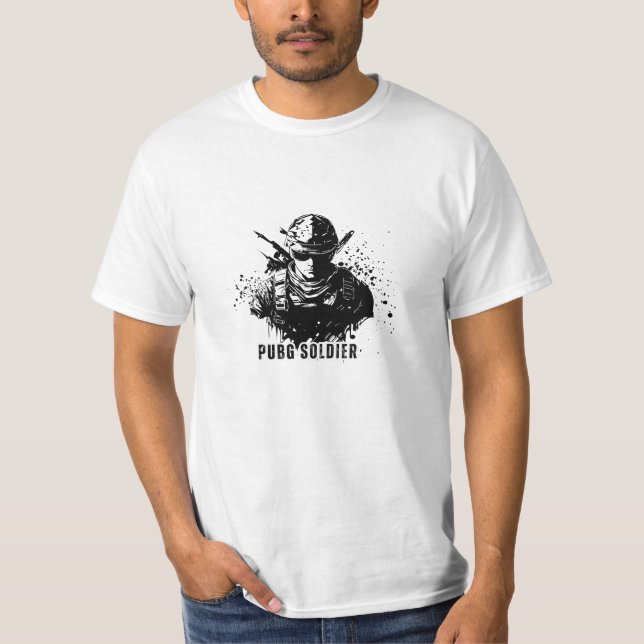 Pubg soldier t-shirt for gamers (Front)