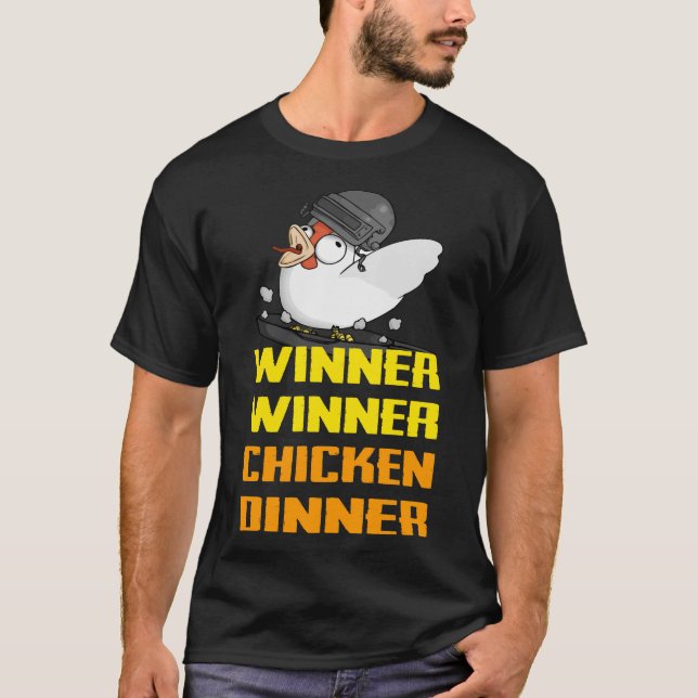PUBG - Winner, Winner Chicken Dinner T-Shirt (Front)