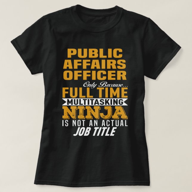 Public Affairs Officer T-Shirt (Design Front)