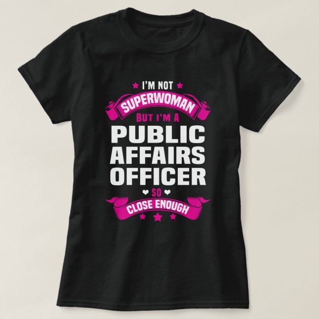 Public Affairs Officer T-Shirt (Design Front)