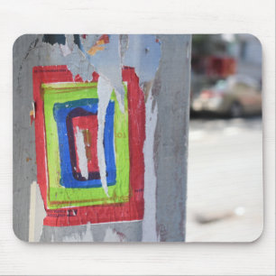 Public Art New York City Telephone Pole Graffiti Mouse Pad