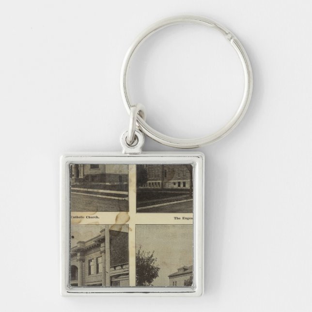 Public bldgs, Eugene, Oregon Key Ring (Front)