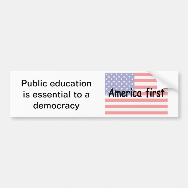 Public education bumper sticker (Front)