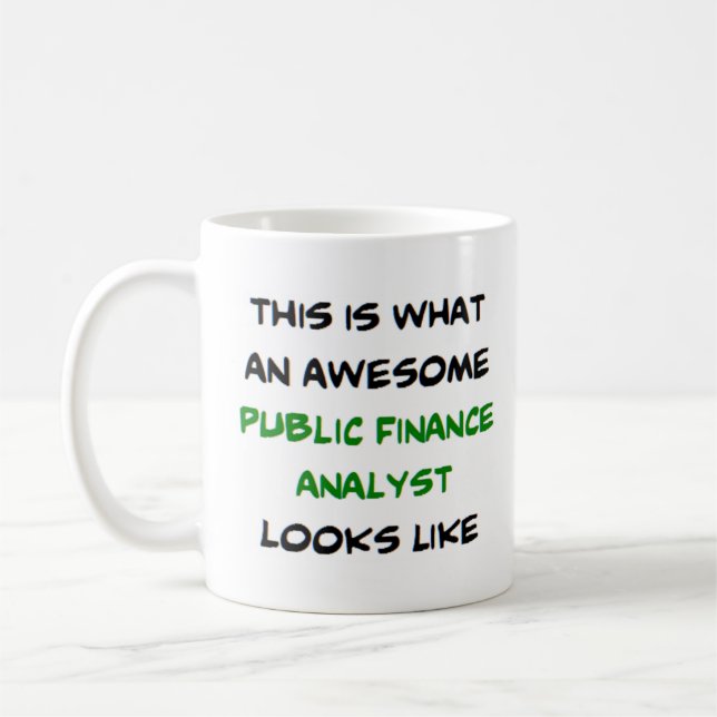 public finance analyst, awesome coffee mug (Left)