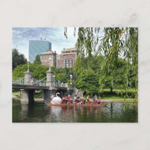 Public Garden Swan Boat Boston Postcard