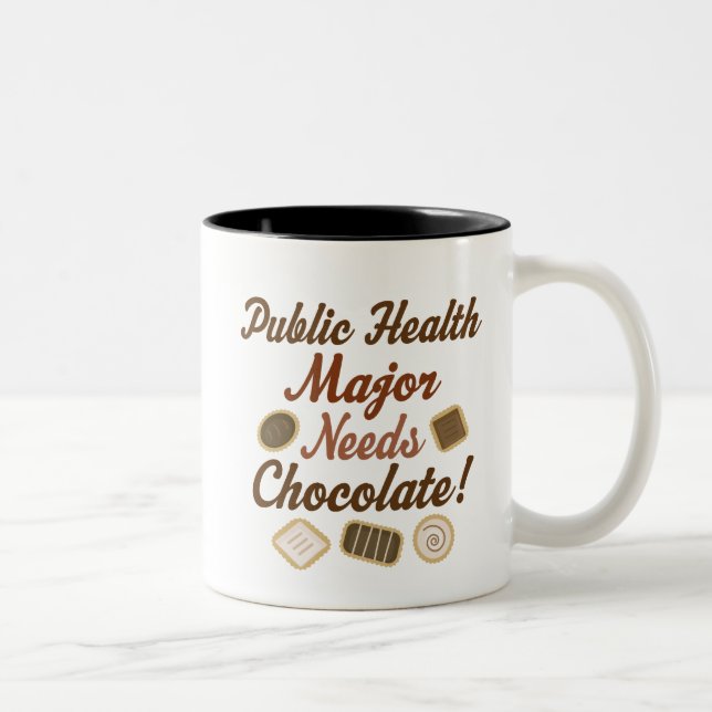 Public Health Major Chocolate Two-Tone Coffee Mug (Right)