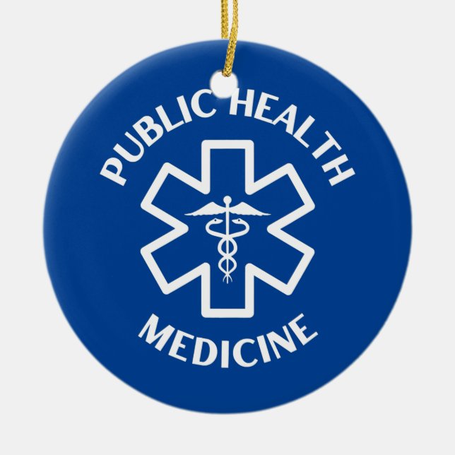 Public health medicine Doctor Nurse Medical Ceramic Tree Decoration (Front)