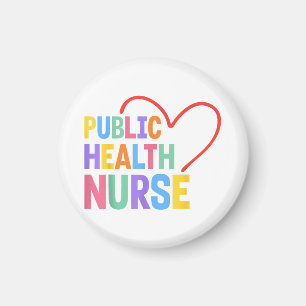 Public Health Nurse Heart Magnet