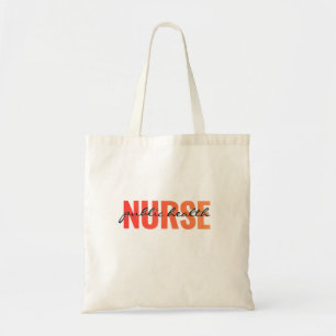 Public Health Nurse Modern Typography Tote Bag